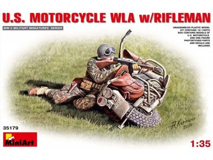 U.S.Motorcycle WLA with Rifleman 1/35