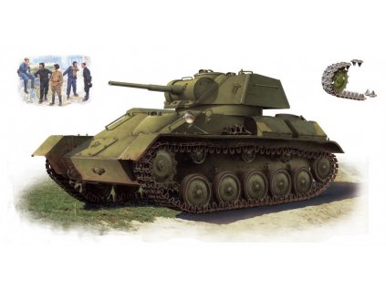 T-80 Soviet Light Tank with Crew Special Edition 1/35