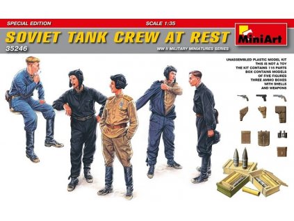 Soviet Tank Crew at Rest  Special Edition 1/35