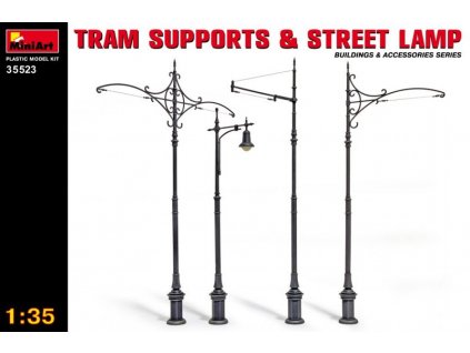 Tram Supports and Street Lamps 1/35 MiniArt