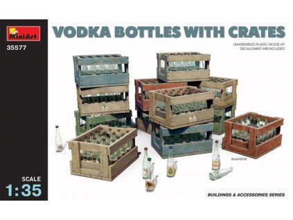 Vodka Bottles & Wooden Crates 1/35