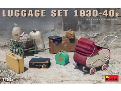 Luggage Set 1930-40s 1/35