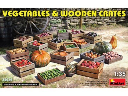 Vegetables & Wooden Crates 1/35