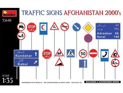 Traffic Signs (Afghanistan 2000's) 1/35