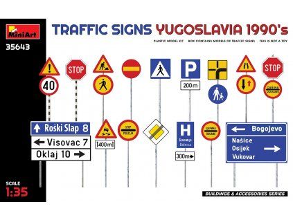 Traffic Signs (Yugoslavia 1990's) 1/35