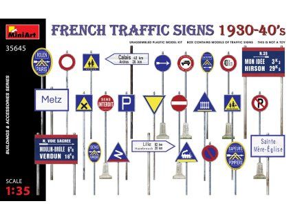 French Traffic Signs 1930-40s 1/35