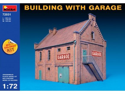 Building with Garage 1/72  MiniArt
