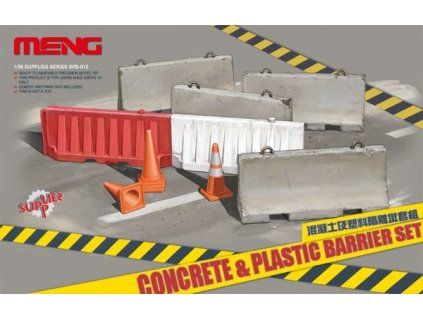 Concrete & Plastic Barrier Set 1/35
