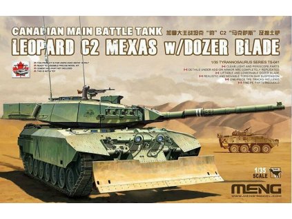 Canadian MBT Leopard C2 MEXAS w/Dozer Blade 1/35  Meng