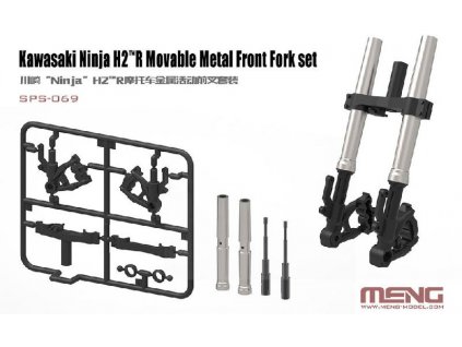 Kawasaki Ninja H2(TM)R Movable Metal Front Fork Set 1/9