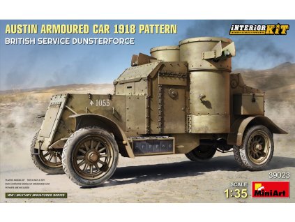 39023 austin armoured car 1918 pattern british service dunsterforce interior kit miniart 020