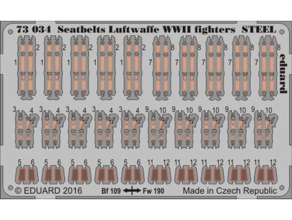 Seatbelts Luftwaffe WWII fighters   1/72 Eduard