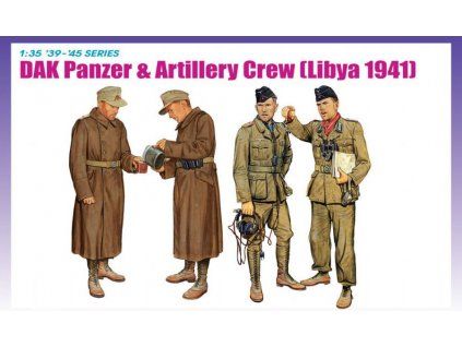 DAK Panzer & Artillery Crew Libya 1941 1/35