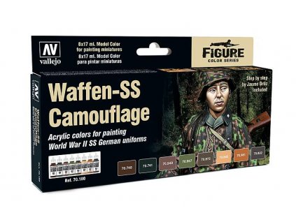 Farby Vallejo Sada Nemecké uniformy Waffen-SS Camo WW2, 8x17 ml