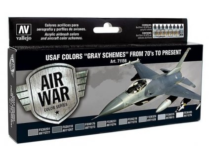 Farby Vallejo USAF Gray schemes 1970 to present  8x17 ml