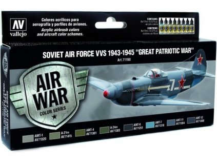Farby Vallejo Sovietske letectvo 1943-1945 WW2  8x17 ml