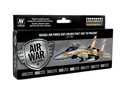 Sada akrylových barev Vallejo Model Air Color - Israel Air Force (IAF) Post 1967 to Present 8x17ml
