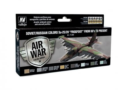 Sada akrylových barev Vallejo Model Air Color - Su-25/39 Frogfoot from 80s to present 8x17ml