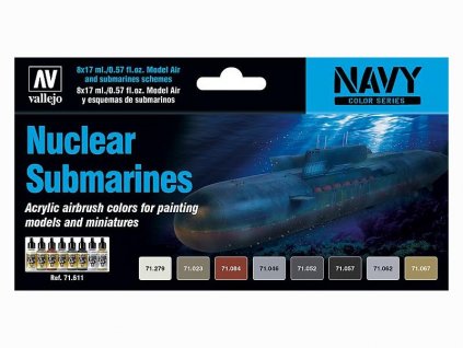 Sada akrylových farieb Vallejo Model Air Color - Nuclear Submarines 8x17ml