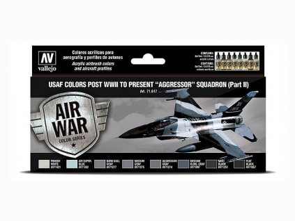 Sada akrylových farieb Vallejo Model Air Color - USAF "Aggressor" Sqn. Part 2  8x17ml