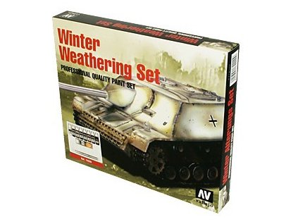 Farby Vallejo zimný weathering, 8x17 ml 1x35 ml