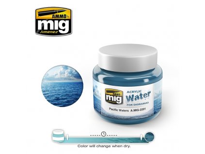 Voda modelová MIG Pacific Waters 250ml