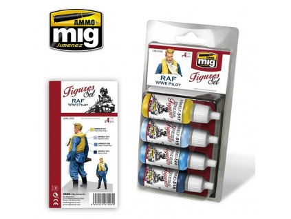 Sada akrylových farieb Ammo Figures - RAF Pilots Set WW2
