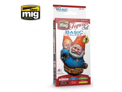 Sada akrylových barev Ammo Figures - Basic Colors Figures Set