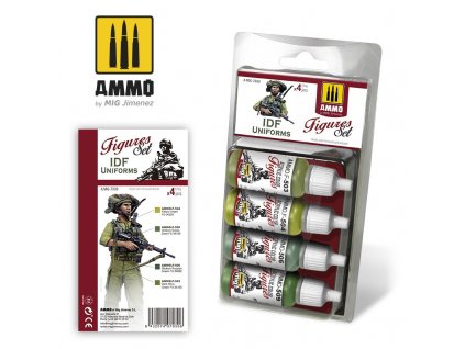 Sada akrylových farieb Ammo Figures - IDF Uniforms