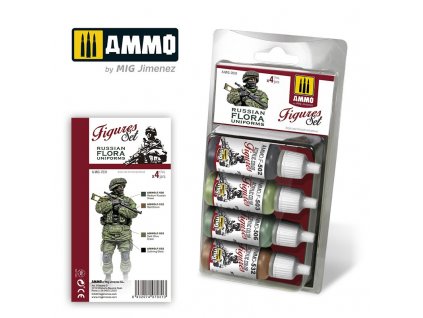 Sada akrylových farieb Ammo Figures - Russian Flora Uniforms