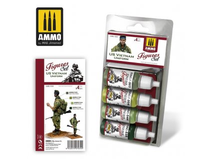 Ammo Figures Acrylfarben-Set – US-Vietnam-Uniform