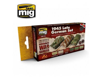 Farby sada MIG WARGAME 1945 Late German Set