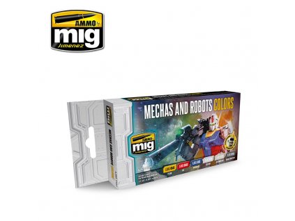 Ammo Acrylfarben-Set – Mechas & Roboter-Farben 6 x 17 ml