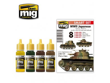 Ammo Acrylfarben-Set – Japanische Panzerfahrzeuge (frühe Farben des Zweiten Weltkriegs) (4 x 17 ml)