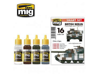 Farby sada MIG British Berlin 1988-1991 Camouflage Colors