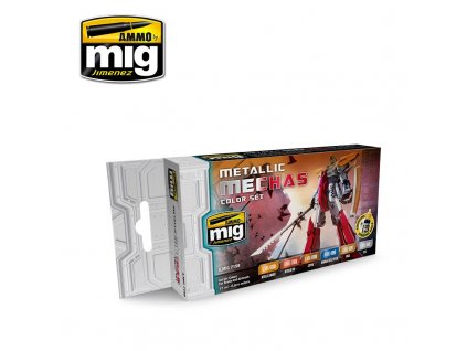 Farby sada MIG Metallic Mechas Color Set