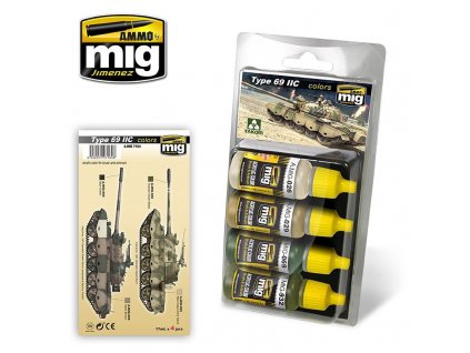 Ammo Acrylic Colors Paint Set - Type 69 II Colors Set 4x17ml