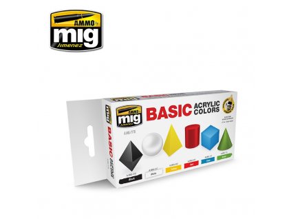 Farby Sada MIG Basic Acrylic Colors Set