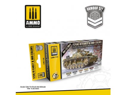 Farby sada MIG StuG III Early & Mid Colors 1939 to 1943 Set