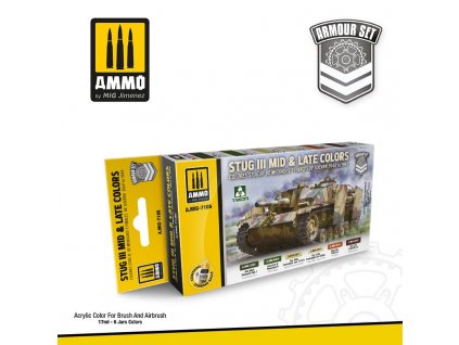 Farby sada MIG StuG III Mid & Late Colors 1944 to 1945 Set