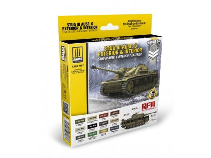 Farby sada MIG StuG III Ausf.G exter & inter Set