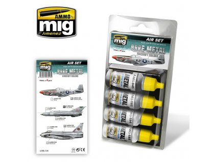 Farby sada MIG Bare metal aircraft colors