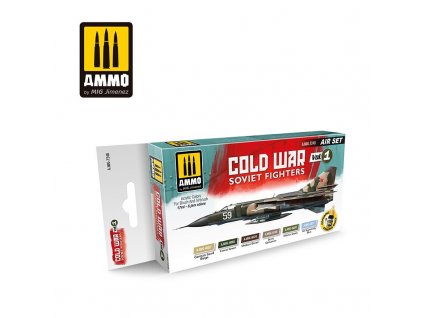 Ammo Acrylic Colors Paint Set -  Cold War Soviet Fighters 6x17ml
