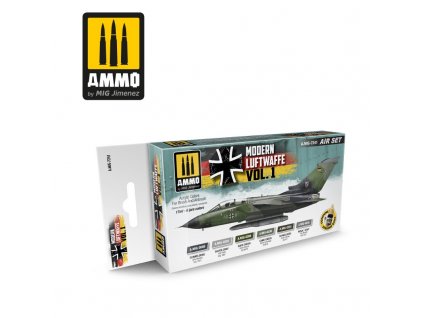 Farby sada MIG Modern Luftwaffe Vol 1 Colors