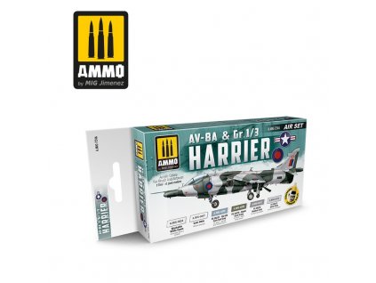 Ammo Acrylfarben-Set – AV-8A & Gr. 1/3 Harrier (6 x 17 ml)