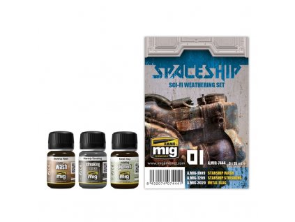 spaceship sci fi weathering set