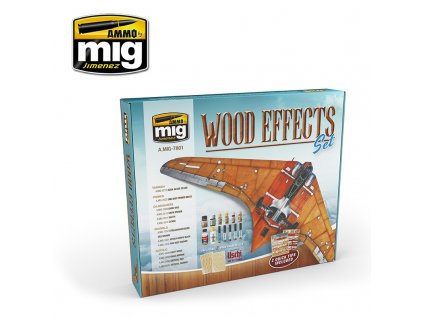 Sada farieb MIG Wood Effects Set