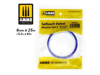 Ammo Softouch Samt-Abdeckband Nr. 2 (6 mm x 25 m)