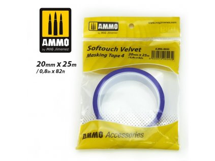 Ammo Softouch Samt-Abdeckband Nr. 4 (20 mm x 25 m)