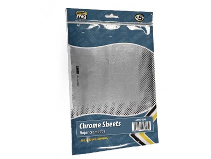 Selbstklebende Folie - Chromblech 280x195 mm